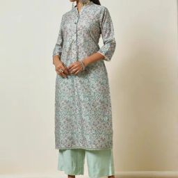Soch Green Printed Straight Kurta-image-96