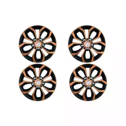 Auto Pearl Car Black Copper Wheel Cover Caps 381 mm(15 Inch) Press Type Fitting Compatible with Nissan Sunny-image-51