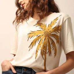 Vero Moda White Embellished T-Shirt-image-28