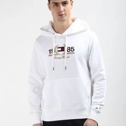 Tommy Hilfiger White Cotton Regular Fit Logo Printed Pullover-image-52
