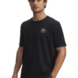 UNDER ARMOUR Black Cotton Regular Fit Graphic T-Shirt-image-78