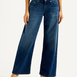 Levi's Blue Low Rise Relaxed Fit Jeans-image-83