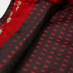SOJANYA Men Beige Floral Printed Kurta with Pyjamas & Nehru Jacket image 3