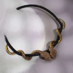 Sohi Gold Twisted Snake Necklace for Women-image-2