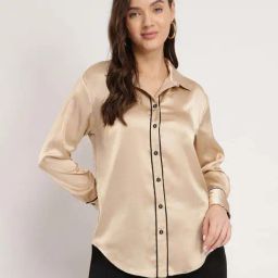 Fablestreet BeigeCasual Shirts-image-56