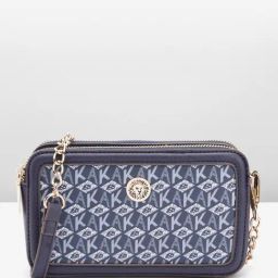 Anne Klein Navy Printed Sling Handbag-image-30