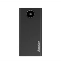 Energizer Black 10000 mAh Fast Charging Power Bank, Triple Outputs, USB-A 22.5W-37