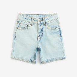 HOP Kids by Westside Light Blue Washed Mid-Rise Shorts-image-62