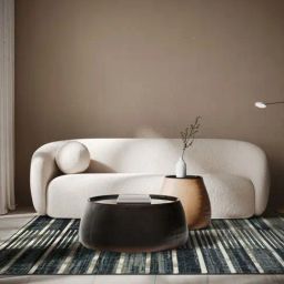 Ddecor Live Beautiful Blue Polypropylene Rug-image-37