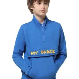 Jack & Jones Junior Blue Embroidered Full Sleeves Sweatshirt-image-48
