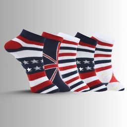 MJE Men Pack Of 5 Striped Ankle Length Socks-picture-29