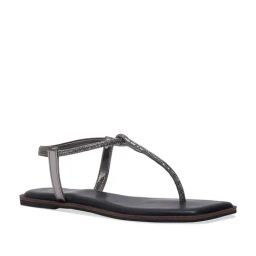 Eridani Women's Danny Black Ankle Strap Sandals-picture-27
