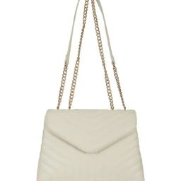 Fastrack Chevron White Quilted Medium Shoulder Bag-picture-39
