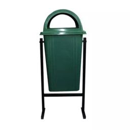 MOFNA 60 L Green HDPE Dome Lid Dustbin, MPLP10012-25