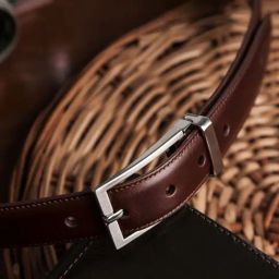 James Aston Fernando Imperial Australian Nut Leather Solid Waist Belt-image-95
