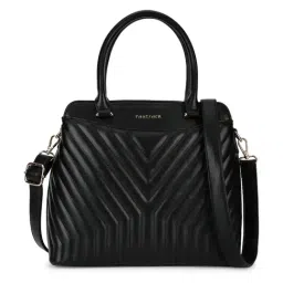 Fastrack Power Lines Black Quilted Large Satchel-picture-31
