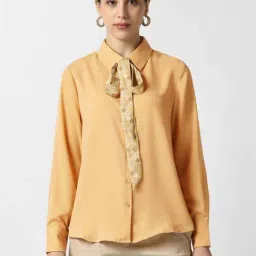 Van Heusen Peach Regular Fit Shirt-picture-6