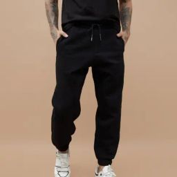 Smileyworld Black Relaxed Fit Joggers-image-16
