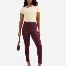 Blissclub Purple Blended Regular Fit Pant-picture-26