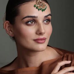 Panash Gold Plated Maang Tikka Head Jewellery-40