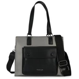 Fastrack Grey Color Block Large Satchel-picture-3