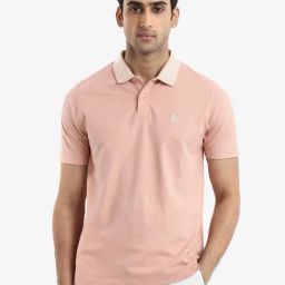 Rare Rabbit Peach Regular Fit Embroidered Polo T-Shirt-picture-8