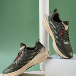 Campus Men's Olive & Light Beige Running Shoes-picture-32