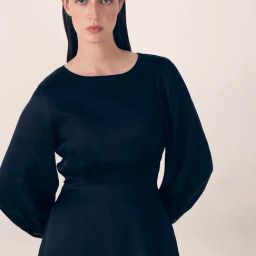 Vero Moda Black Regular Fit Midi Dress-image-100