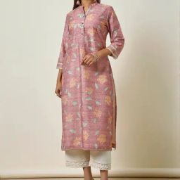 Soch Pink Embroidered Straight Kurta-image-33