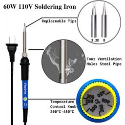 Plusivo Soldering Iron Kit with Digital Multi-meter V5 (EU Plug) image 3