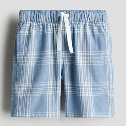 H&M Checked Cotton Seersucker Shorts-picture-28