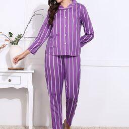 Asami Women Striped Night suit-image-96