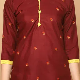 Rajnandini Women Floral Printed Regular Kurta with Salwar & With Dupatta image 2