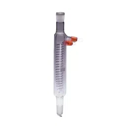 Biohall 160 mm Length Borosilicate Glass 3.3 Jacketed Coil Condenser, BLS.2310.12-19