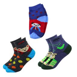 BAESD Infants Pack Of 3 Patterned Ankle Length Socks-image-1