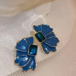 SZN Korean Artificial Stones Studded Contemporary Studs-77