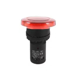 Sibass Electric Luminous Mushroom Push Button Barrel Type 11 Series with 1NO+1NC Element and CE Mark, SE-10D (Pack of 500)-14