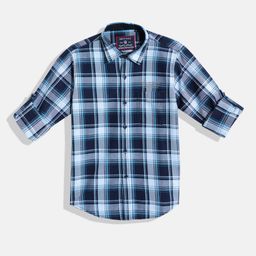 Monte Carlo Boys Checked Casual Smart Fit Shirt-image-83