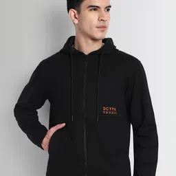 DCYPHR Men Cotton Hooded Sweatshirt-image-5