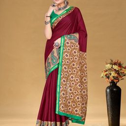 Panzora Paisley Bagru Printed Zari Pure Cpotton Ready To Wear Saree-picture-47