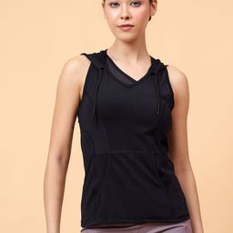 Fitkin Women Hooded Anti Odour Pockets T-shirt-image-80