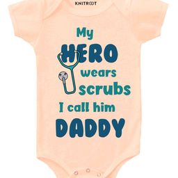 KNITROOT Scrub Daddy Print Short Sleeves Onesie - Peach-picture-45