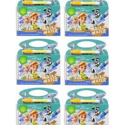 Asera Girls Fairy Tale Theme Reusable Magic Water Painting Book - Multicolor-9