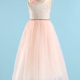 Mark & Mia Sleeveless Party Frock With Bead Embellishment - Pink-image-53