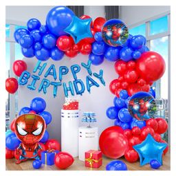 Bubble Trouble Spiderman Birthday Decoration Items For Boy - Colorful Pack of 36-picture-23