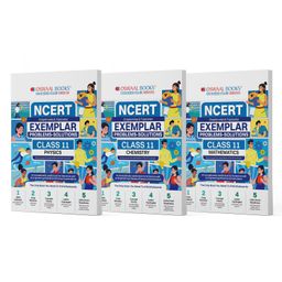 Oswaal NCERT Exemplar (Problems - Solutions) Class 11 Physics Chemistry and Mathematics (Set of 3 Books) For 2024 Exam-18