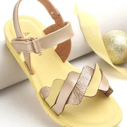 Pine Kids Sandals with Velcro Closure-Yellow-picture-11