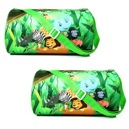 Asera  2 Pcs Jungle Duffle Bag for Kids / Boys / Girls | Whimsical and Sturdy Bag | Best for Travel and Play | Return Gifts Birthday Party for Kids (Jungle)-image-57