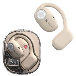 Portronics Harmonics Twins 30 Smart OWS Earbuds, 30Hrs Playtime, Bluetooth 5.3V, 16mm Dynamic Drivers, Low Latency, Touch Control(Beige) POR-2632-16