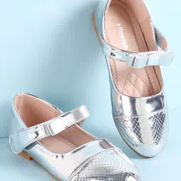 Pine Kids Ballerina with Velcro Closure - Silver-picture-12